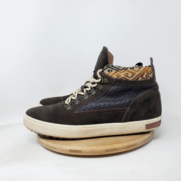 Inkkas Woods Camping Boot Shoes Womens 10 Brown Suede Aztec High Top Sneakers - Picture 6 of 12
